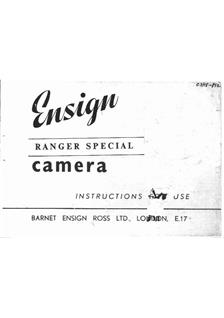 Barnet Ensign Ross Ranger manual. Camera Instructions.